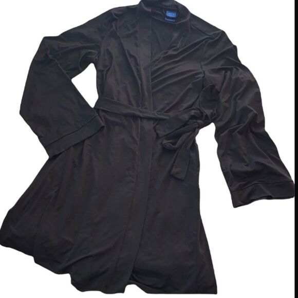 Apt 9 Wrap Front Women’s Black Robe - Picture 1 of 6